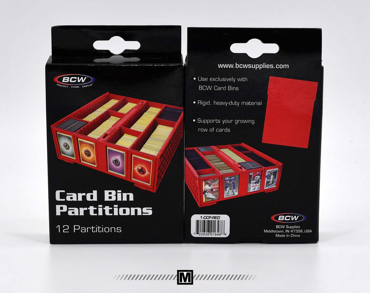 Card Bin Partitions [Red] BCW