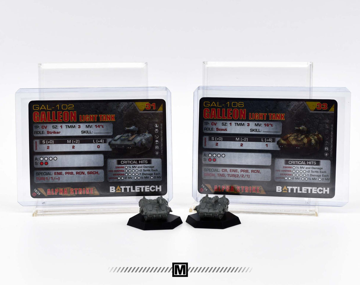 Galleon Light Tank Miniatures / Mercenaries Box [35031 09] x2