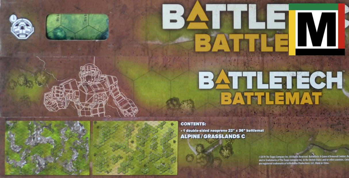 Battlemat C - Alpine / Grasslands [Standard] Battletech