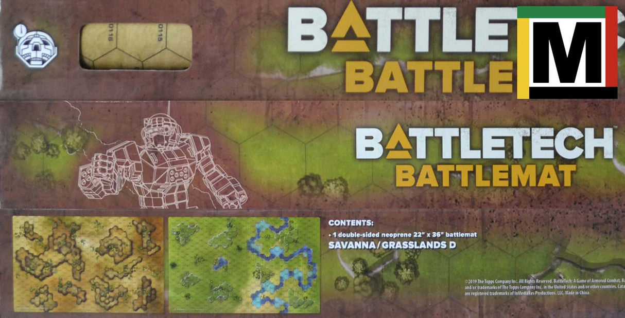 Battlemat D - Savanna / Grasslands [Standard] Battletech