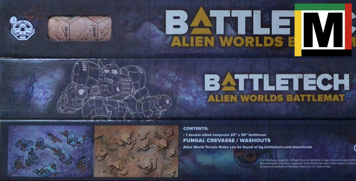 Battlemat Q - Fungal Crevasse / Washouts [Alien Worlds] Battletech