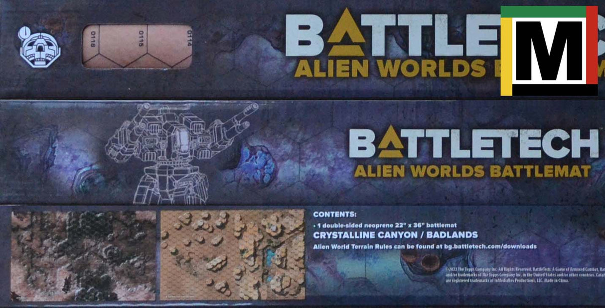 Battlemat S - Crystalline Canyon / Badlands [Alien Worlds] Battletech